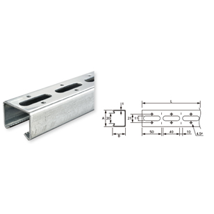 Thanh chống có lỗ NC-40P